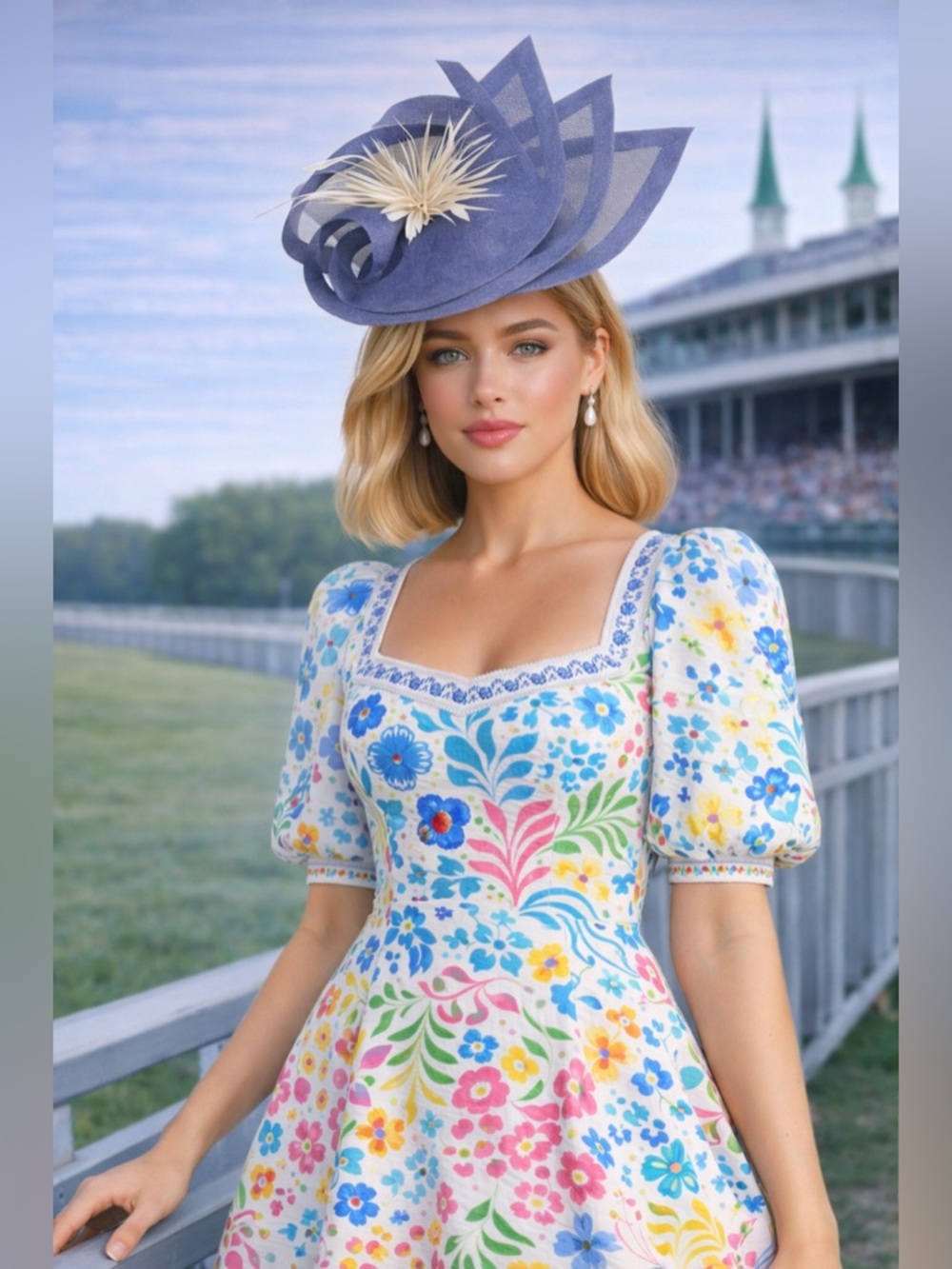 Lavender Derby Fascinator | Elegant Floral Headpiece | Kentucky Derby Hat